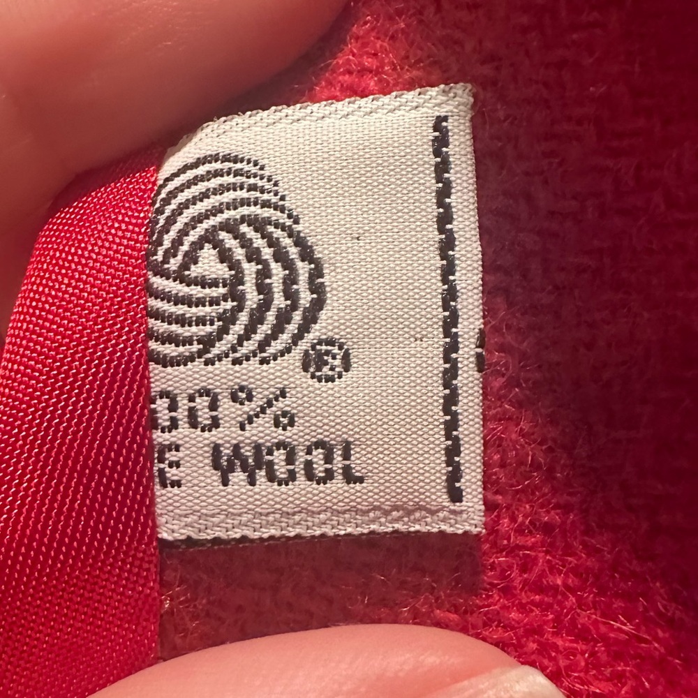 Evan Picone Red Wool Button Front Blazer Jacket S… - image 6